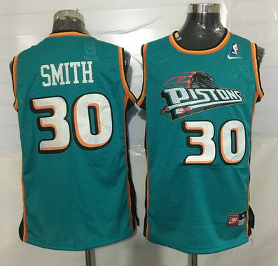 Joe Smith Detroit Pistons teal jersey