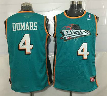 Joe Dumars Detroit Pistons teal Throwback jersey