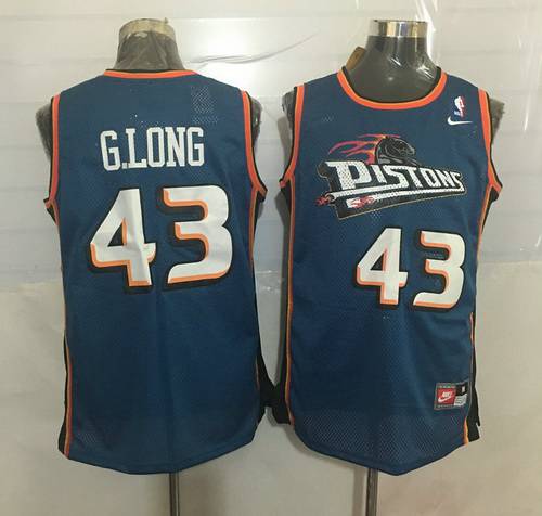 Grant Long Detroit Pistons teal Throwback jersey