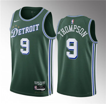 Ausar Thompson Detroit Pistons green jersey