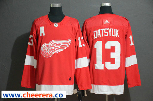 Pavel Datsyuk Detroit Red Wings red jersey
