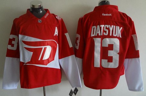Pavel Datsyuk Reebok Detroit Red Wings red Stadium Series jersey