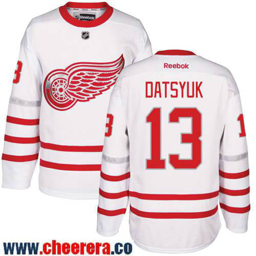 Pavel Datsyuk Detroit Red Wings white Classic jersey