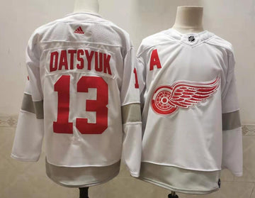 Pavel Datsyuk Detroit Red Wings white Alternate jersey