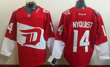 Gustav Nyquist Reebok Detroit Red Wings red Stadium Series jersey