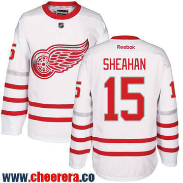 Riley Sheahan Detroit Red Wings white Classic jersey