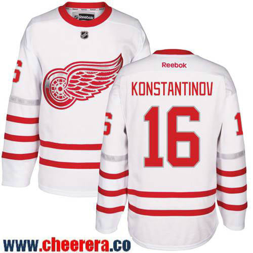 Vladimir Konstantinov Detroit Red Wings white Classic jersey