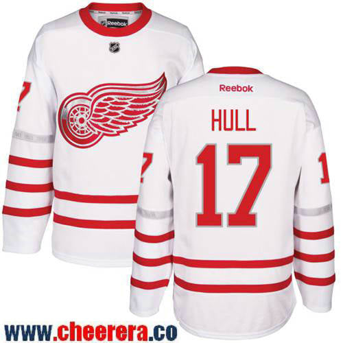Brett Hull Detroit Red Wings white Classic jersey
