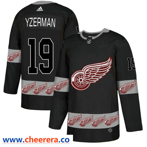Steve Yzerman Detroit Red Wings black Fashion jersey