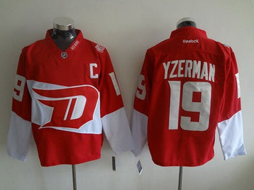 Steve Yzerman Reebok Detroit Red Wings red Stadium Series jersey