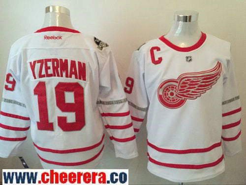 Steve Yzerman Detroit Red Wings white Classic jersey
