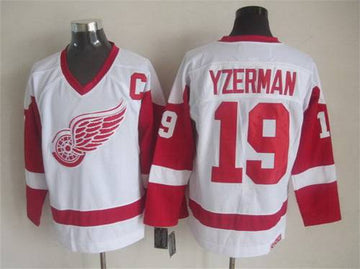 Steve Yzerman Detroit Red Wings white Throwback jersey