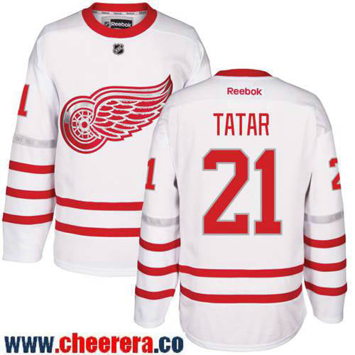 Tomas Tatar Detroit Red Wings white Classic jersey