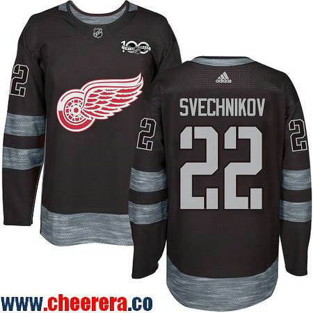 Evgeny Svechnikov Detroit Red Wings black jersey