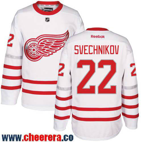Evgeny Svechnikov Detroit Red Wings white Classic jersey