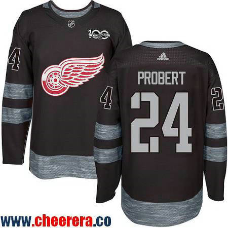 Bob Probert Detroit Red Wings black jersey
