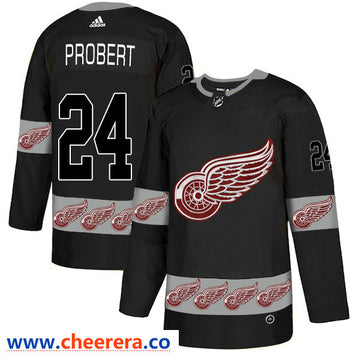 Bob Probert Detroit Red Wings black Fashion jersey