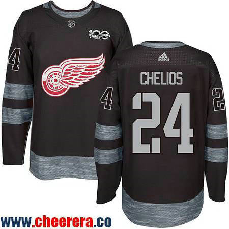 Chris Chelios Detroit Red Wings black jersey