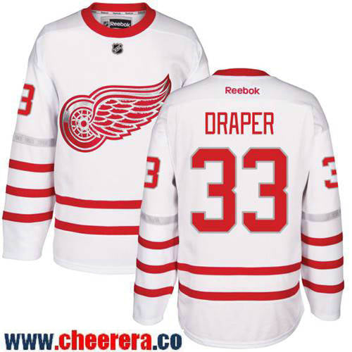 Kris Draper Detroit Red Wings white Classic jersey