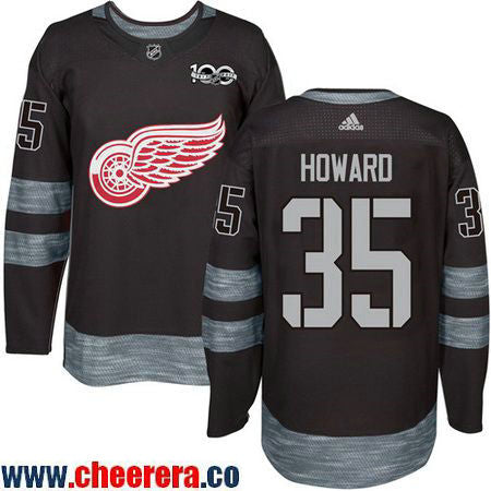 Jimmy Howard Detroit Red Wings black jersey