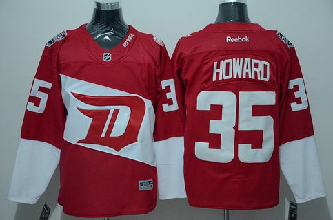 Jimmy Howard Reebok Detroit Red Wings red Stadium Series jersey