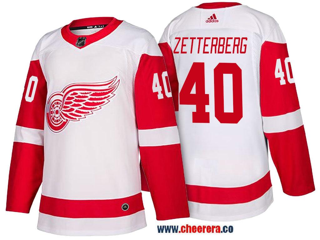 Henrik Zetterberg Detroit Red Wings white jersey