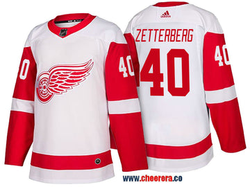 Henrik Zetterberg Detroit Red Wings white jersey