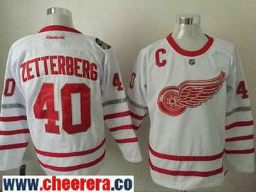 Henrik Zetterberg Detroit Red Wings white Classic jersey