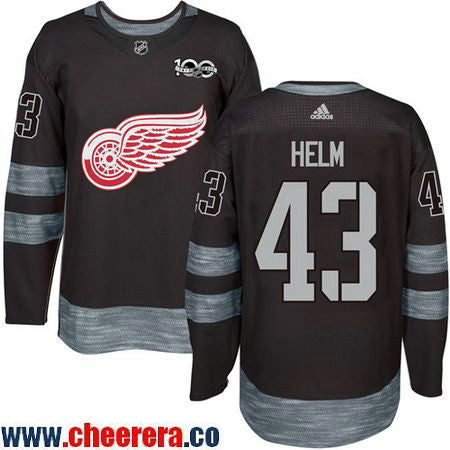 Darren Helm Detroit Red Wings black jersey