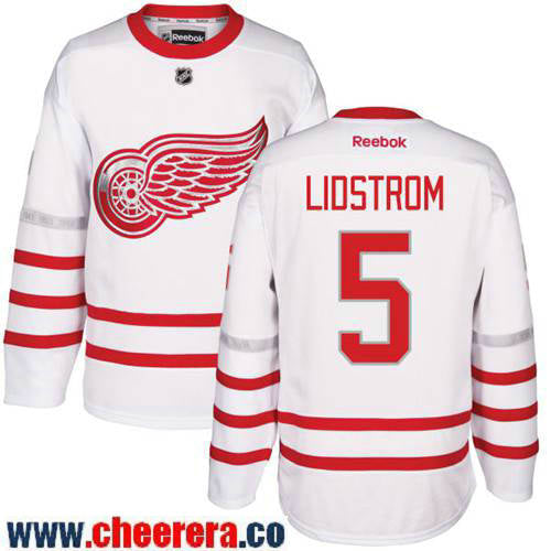 Nicklas Lidstrom Detroit Red Wings white Classic jersey