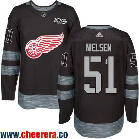 Frans Nielsen Detroit Red Wings black jersey
