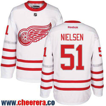 Frans Nielsen Detroit Red Wings white Classic jersey