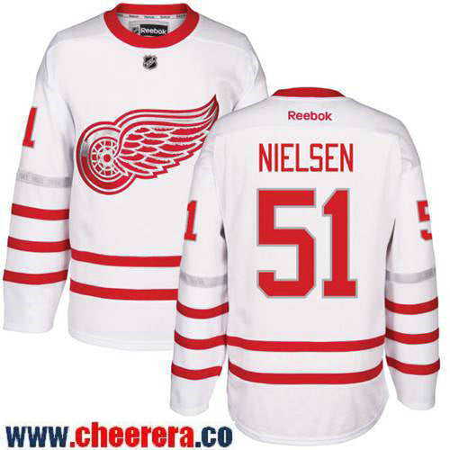 Frans Nielsen Detroit Red Wings white Classic jersey