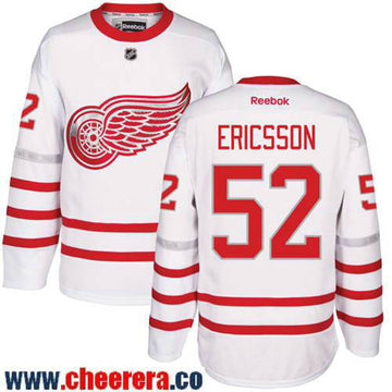 Jonathan Ericsson Detroit Red Wings white Classic jersey