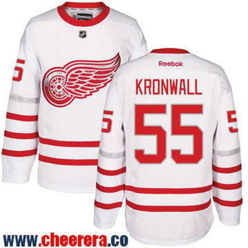 Niklas Kronwall Detroit Red Wings white Classic jersey