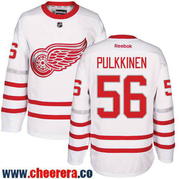 Teemu Pulkkinen Detroit Red Wings white Classic jersey