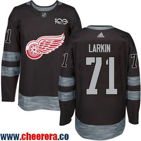 Dylan Larkin Detroit Red Wings black jersey