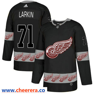 Dylan Larkin Detroit Red Wings black Fashion jersey