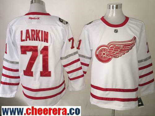 Dylan Larkin Detroit Red Wings white Classic jersey