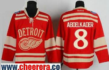 Justin Abdelkader Detroit Red Wings red Winter Classic jersey