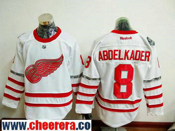 Justin Abdelkader Detroit Red Wings white Classic jersey