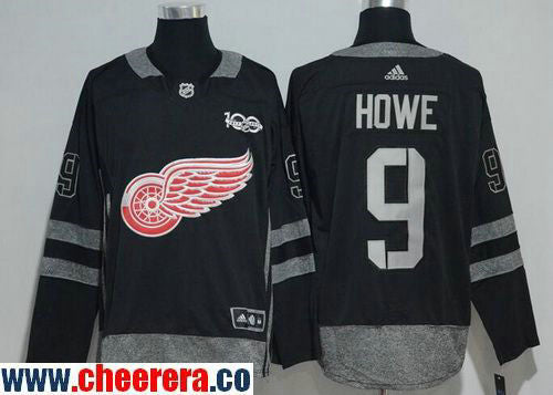 Gordie Howe Detroit Red Wings black jersey