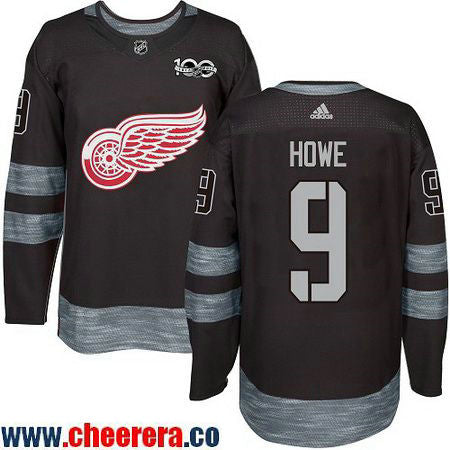 Gordie Howe Detroit Red Wings black jersey
