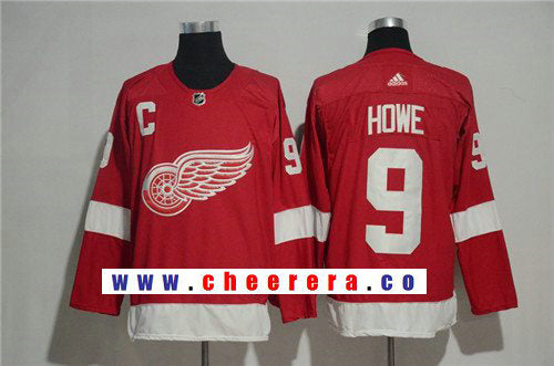 Gordie Howe Detroit Red Wings red Home jersey