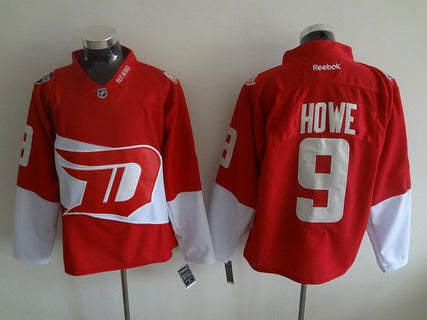 Gordie Howe Reebok Detroit Red Wings red Stadium Series jersey