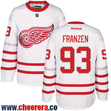 Johan Franzen Detroit Red Wings white Classic jersey