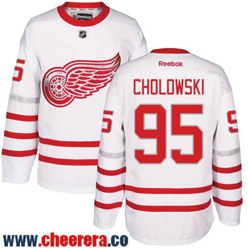 Dennis Cholowski Detroit Red Wings white Classic jersey
