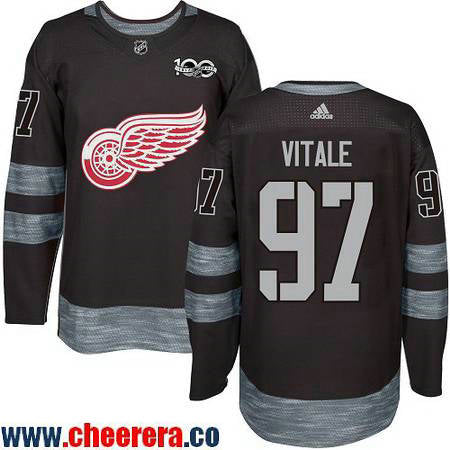 Joe Vitale Detroit Red Wings black jersey