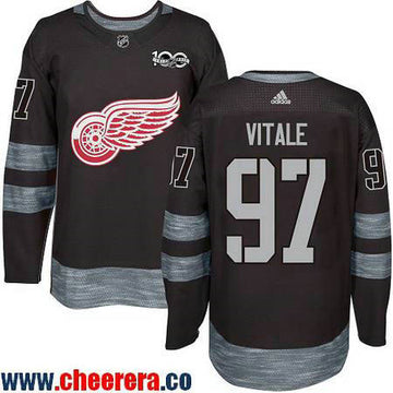 Joe Vitale Detroit Red Wings black jersey