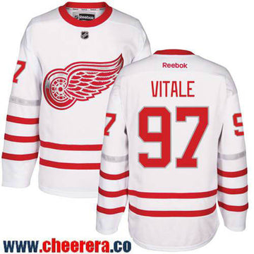 Joe Vitale Detroit Red Wings white Classic jersey